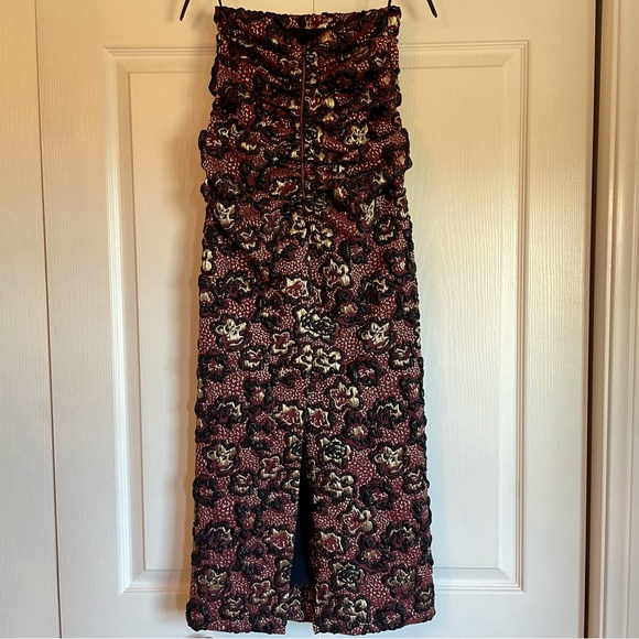 NWT MIU MIU Rare 2018 Runway Gonna Lurex Metallic Dress Bordeaux - EU38 (US8) - Picture 3 of 15